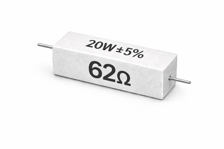 PANMILED 20W Cement Resistor, ±5% Ceramic Wirewound Power Resistor (15Ω–750Ω) High Watt Fixed Resistor