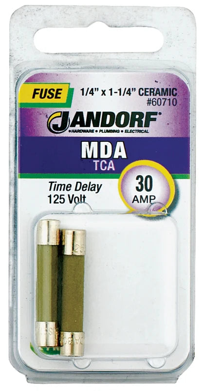 Jandorf Time Delay 250 Volt 30 Amp Fuse #60710