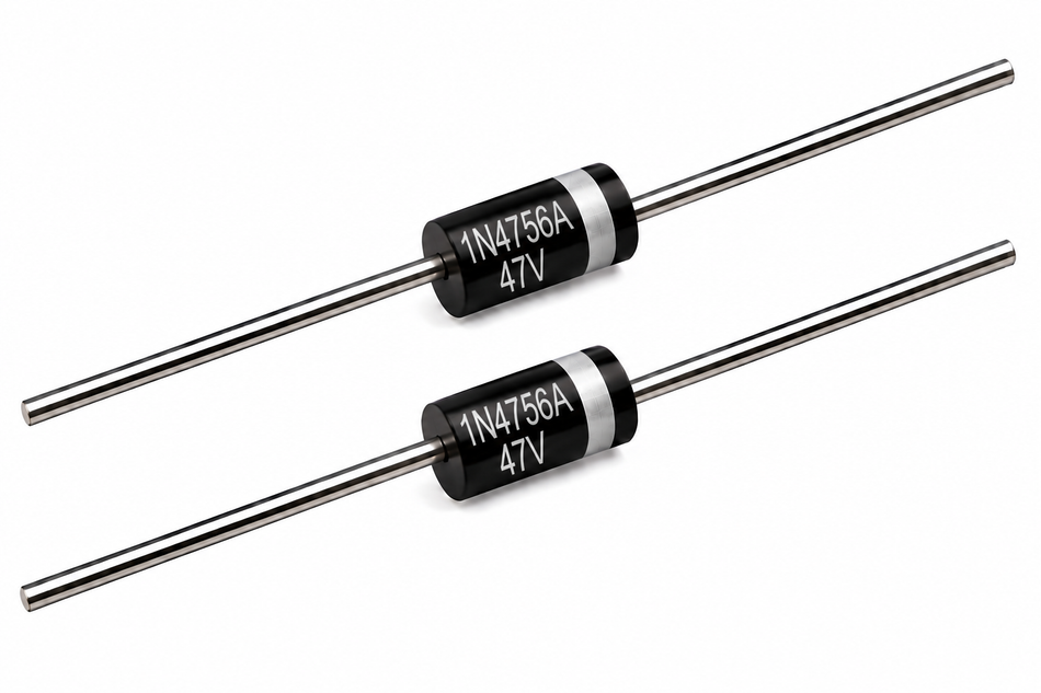 1N4756A Zener Diode – 47V 1W ±5% DO-41 (2-Pack)