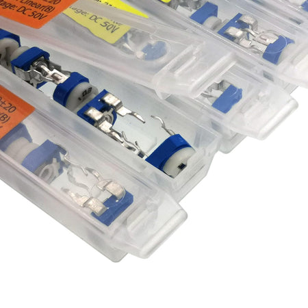 Trimmer Potentiometer – Linear (B), DC 50V, 210° ±20° Rotation (8-Pack)