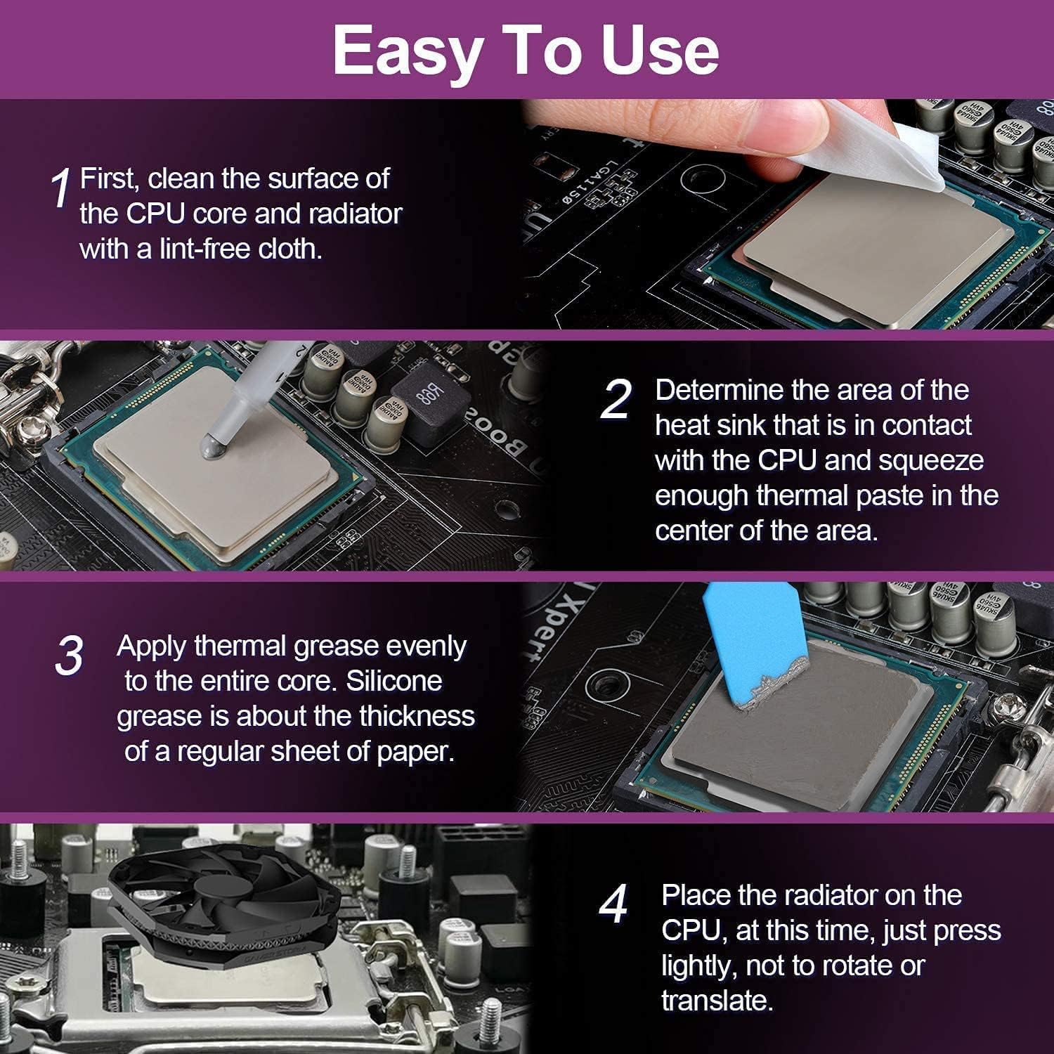 CPU Thermal Paste – Carbon-Based Heatsink Grease 1g #TP-1G