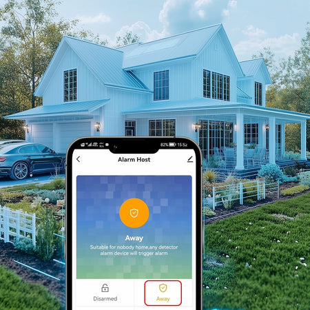 Smart Home Security Alarm System – 9-Piece Kit, WiFi/GSM, Alexa Compatible