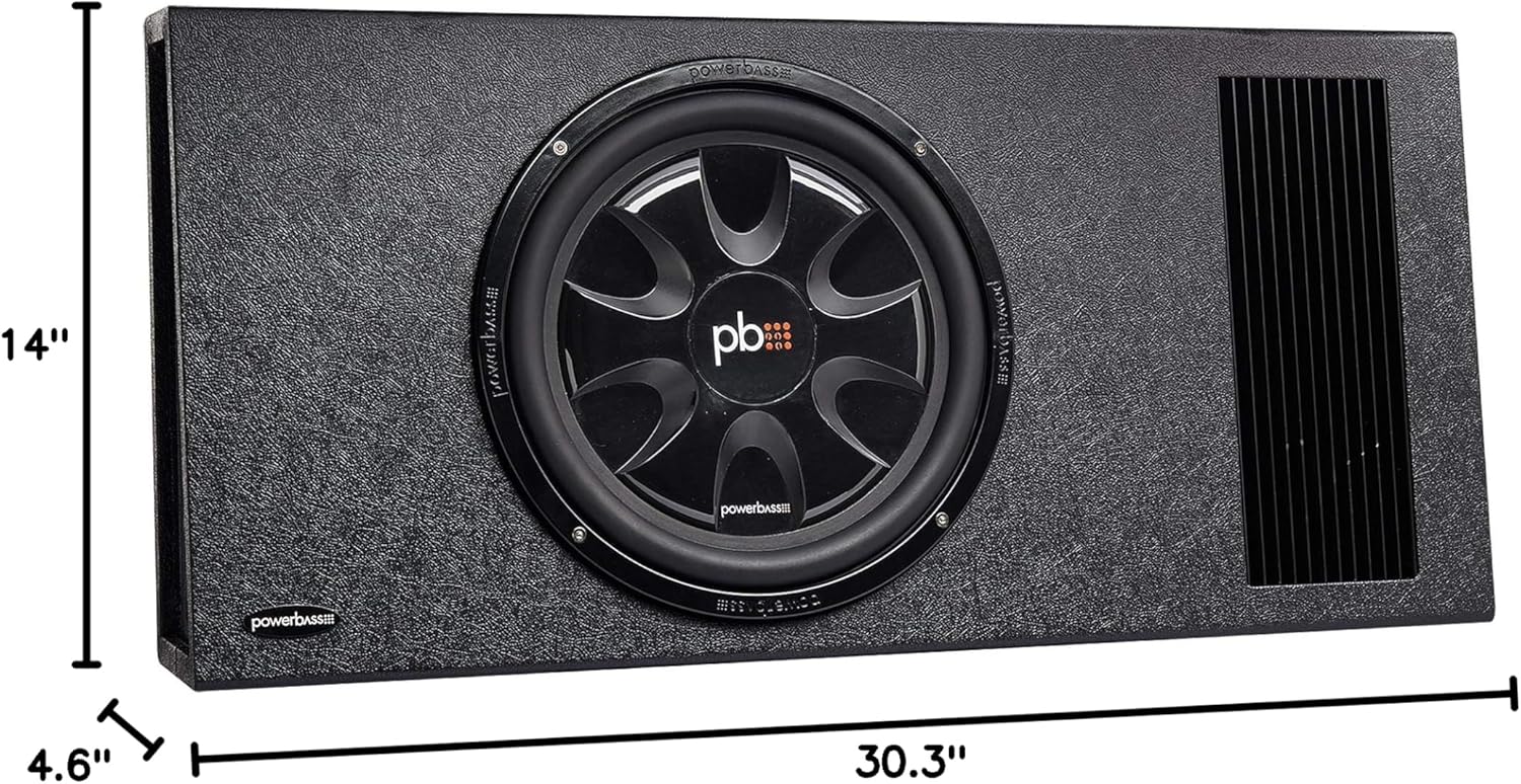 PowerBass PS-AWB121T Single 12in 200W Amplified Enclosure