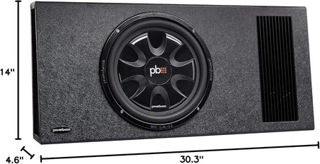 PowerBass PS-AWB121T Single 12in 200W Amplified Enclosure