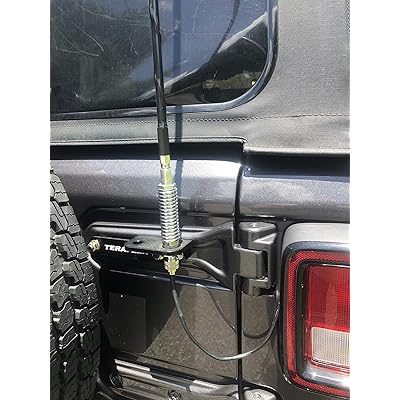 The TeraFlex 4997192 JL: CB Antenna & Flag Whip Mount Bracket Kit