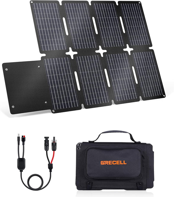 GRECELL 80W Foldable Solar Panel Charger w/ USB-C