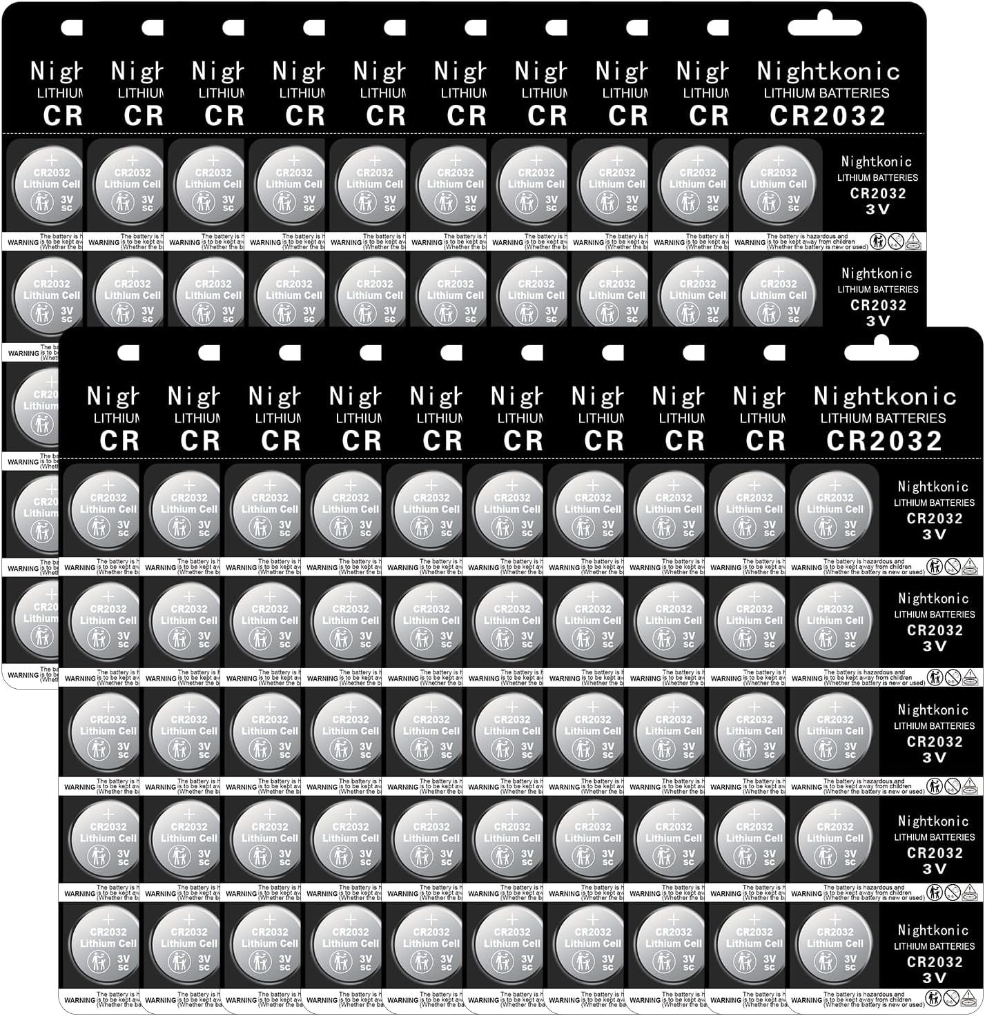 CR2032 3V Lithium Coin Cell Batteries 5-Pack