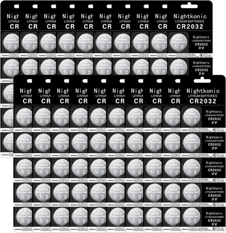 CR2032 3V Lithium Coin Cell Batteries 5-Pack