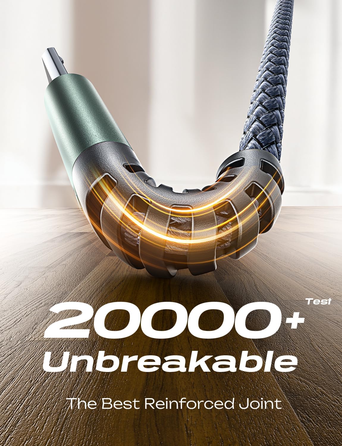 Micro USB Cable – 6.6ft, Nylon Braided, 2.4A, High Speed Charge & Sync