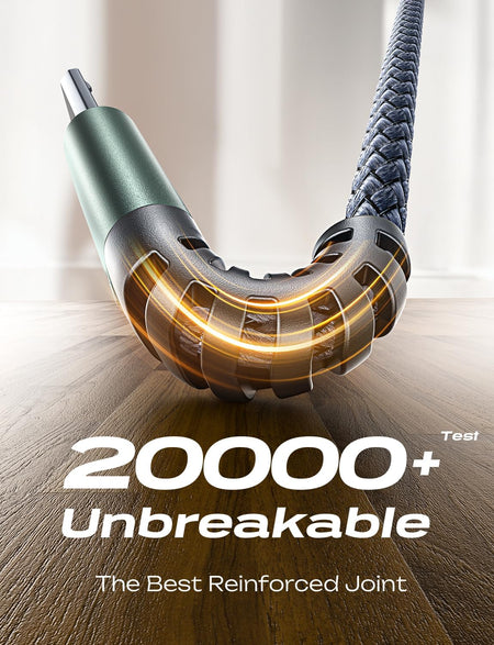 Micro USB Cable – 6.6ft, Nylon Braided, 2.4A, High Speed Charge & Sync