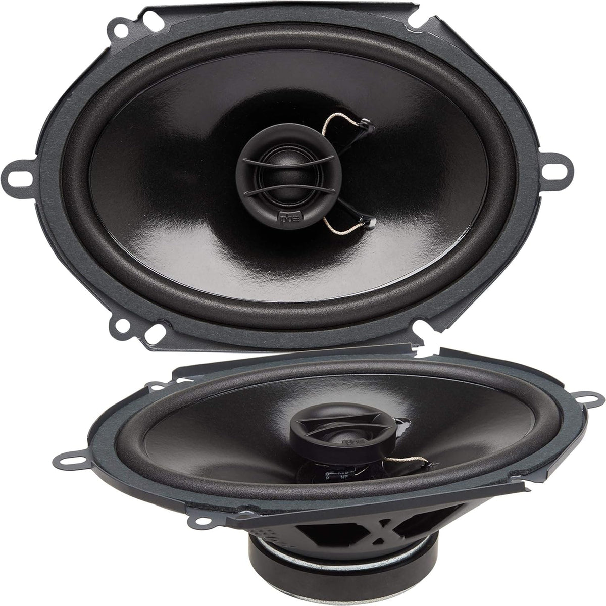 PowerBass S-6802 6x8in OEM Coaxial Speakers No Grill (Pair)