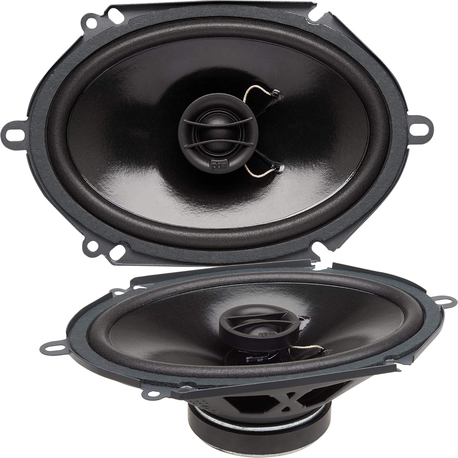 PowerBass S-6802 6x8in OEM Coaxial Speakers No Grill (Pair)