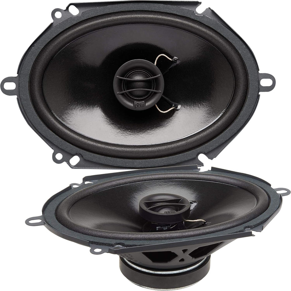 PowerBass S-6802 6x8in OEM Coaxial Speakers No Grill (Pair)