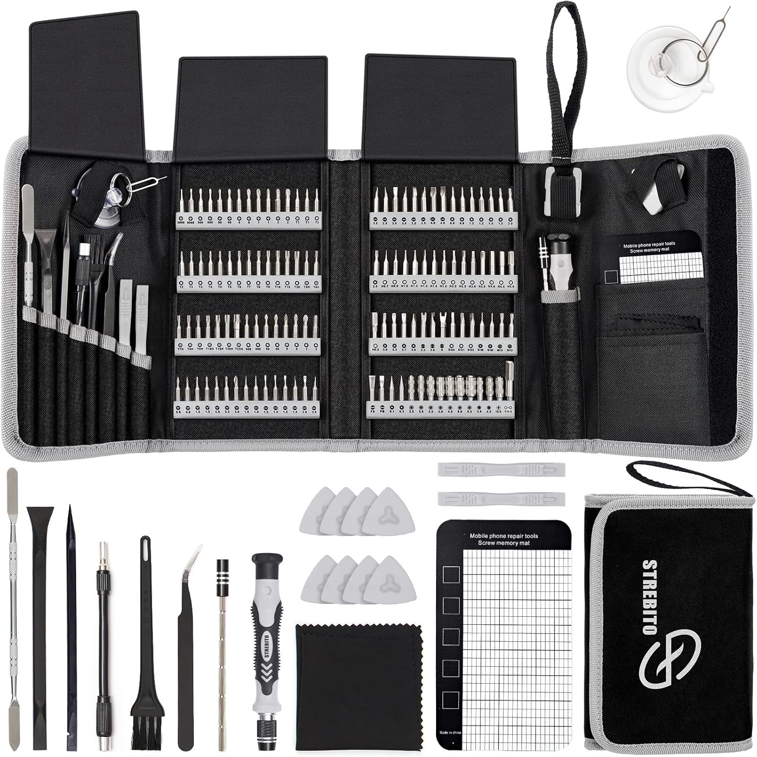 142-Piece Precision Screwdriver Set, Magnetic Computer Repair Tool Kit for Laptop, PC, Phone, MacBook, Nintendo, PS4, Xbox Controller Electronics Toolkit