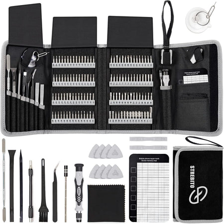 142-Piece Precision Screwdriver Set, Magnetic Computer Repair Tool Kit for Laptop, PC, Phone, MacBook, Nintendo, PS4, Xbox Controller Electronics Toolkit