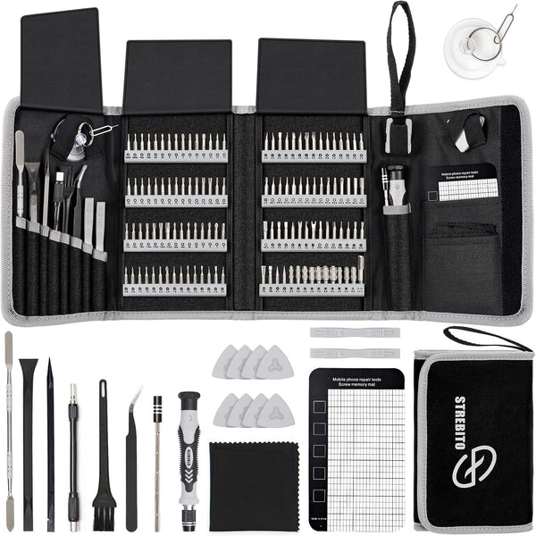 142-Piece Precision Screwdriver Set, Magnetic Computer Repair Tool Kit for Laptop, PC, Phone, MacBook, Nintendo, PS4, Xbox Controller Electronics Toolkit