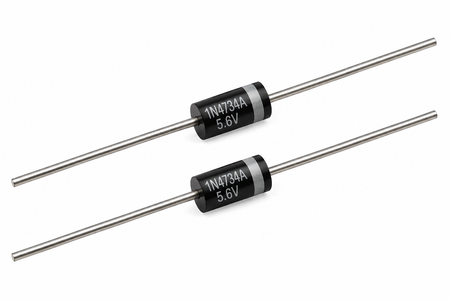1N4734A Zener Diode – 5.6V 1W ±5% DO-41 (2-Pack)