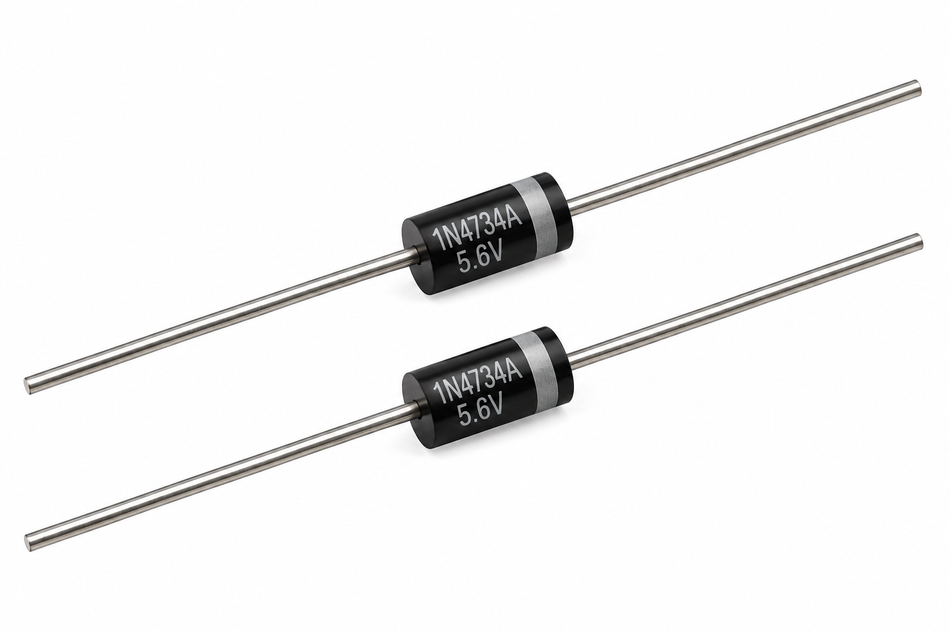 1N4734A Zener Diode – 5.6V 1W ±5% DO-41 (2-Pack)