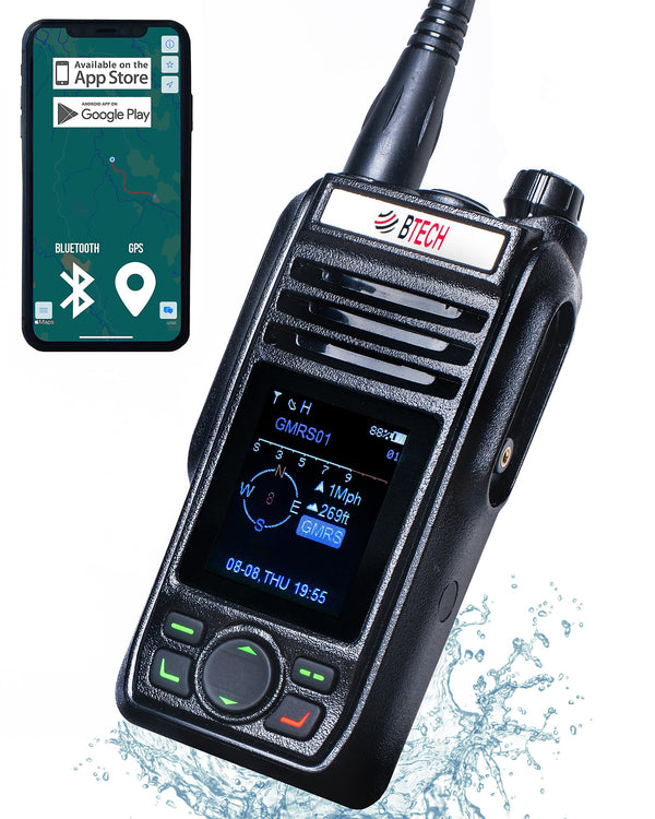 BTECH GMRS-PRO IP67 Submersible GMRS Mobile Radio