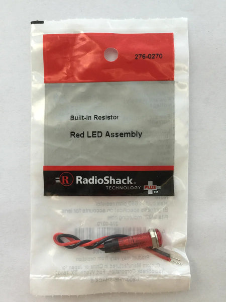 Red LED Assembly holder and wire leads