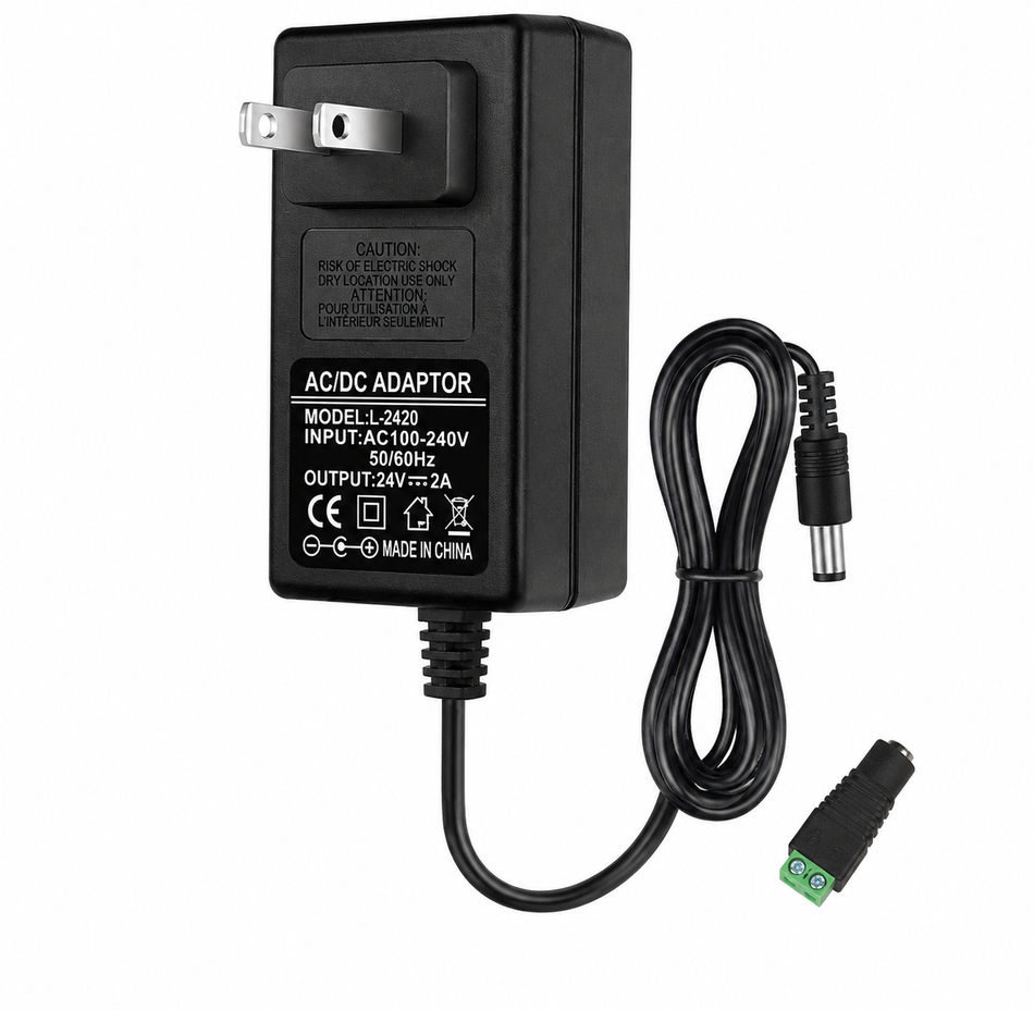 AC to DC 24V 2A Power Supply Adapter