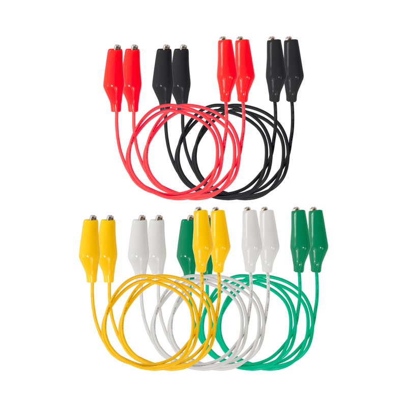 Multicolored Jump Wires AJW1 with Insulated Alligator Clips