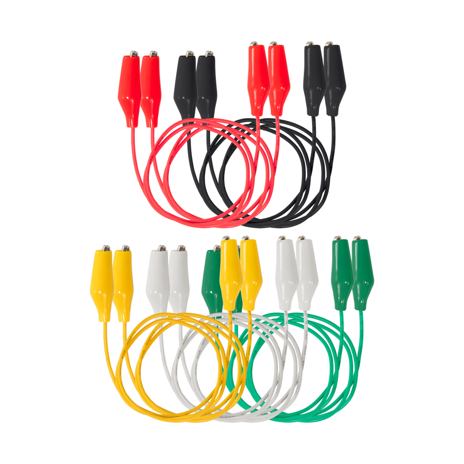 Multicolored Jump Wires AJW1 with Insulated Alligator Clips
