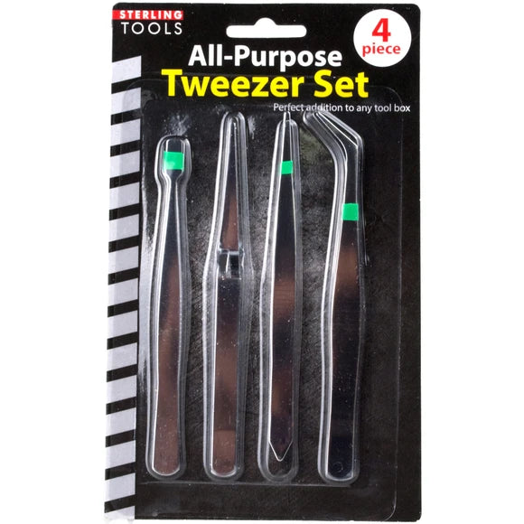 All purpose tweezer set