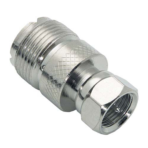 Coaxial Adapter, F-Male / UHF Female