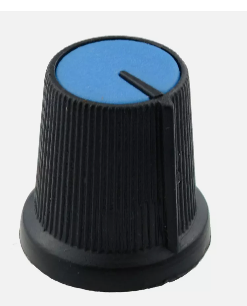 Knob (1Pcs) BLUE Potentiometer Knob (1/4in)