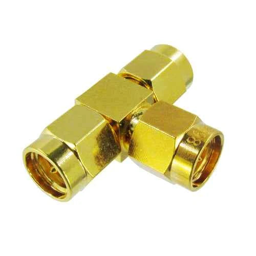 SMA Male T-Adapter – 1 SMA Male to 2 SMA Male RF Splitter