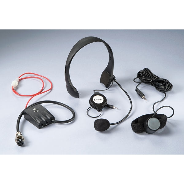 Cobra CAMS4 – CB Mic Headset w/ Remote PTT