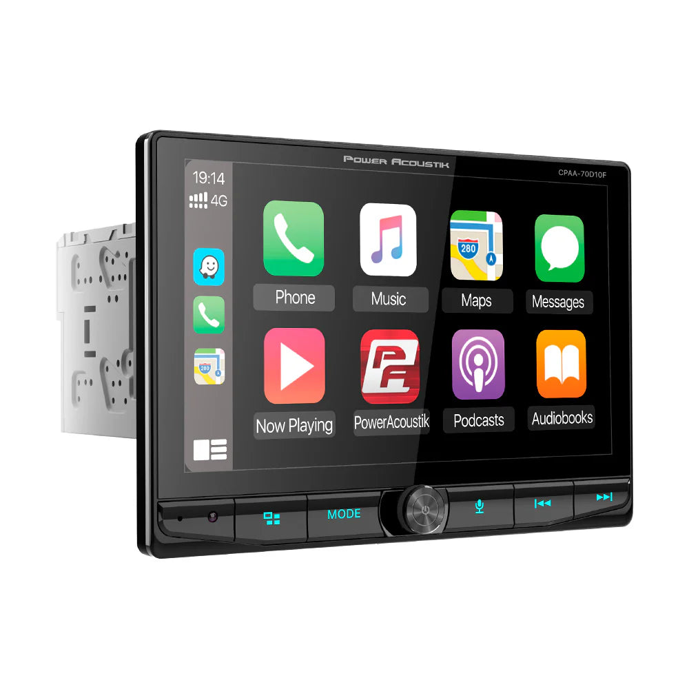 Power Acoustik CPAA70D10F 10" Floating DVD Multimedia Head Unit (CarPlay/Android Auto)