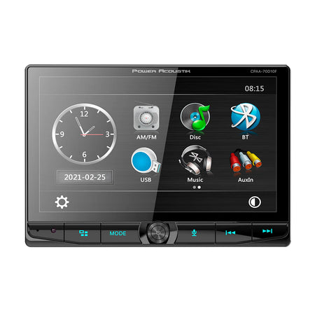 Power Acoustik CPAA70D10F 10" Floating DVD Multimedia Head Unit (CarPlay/Android Auto)