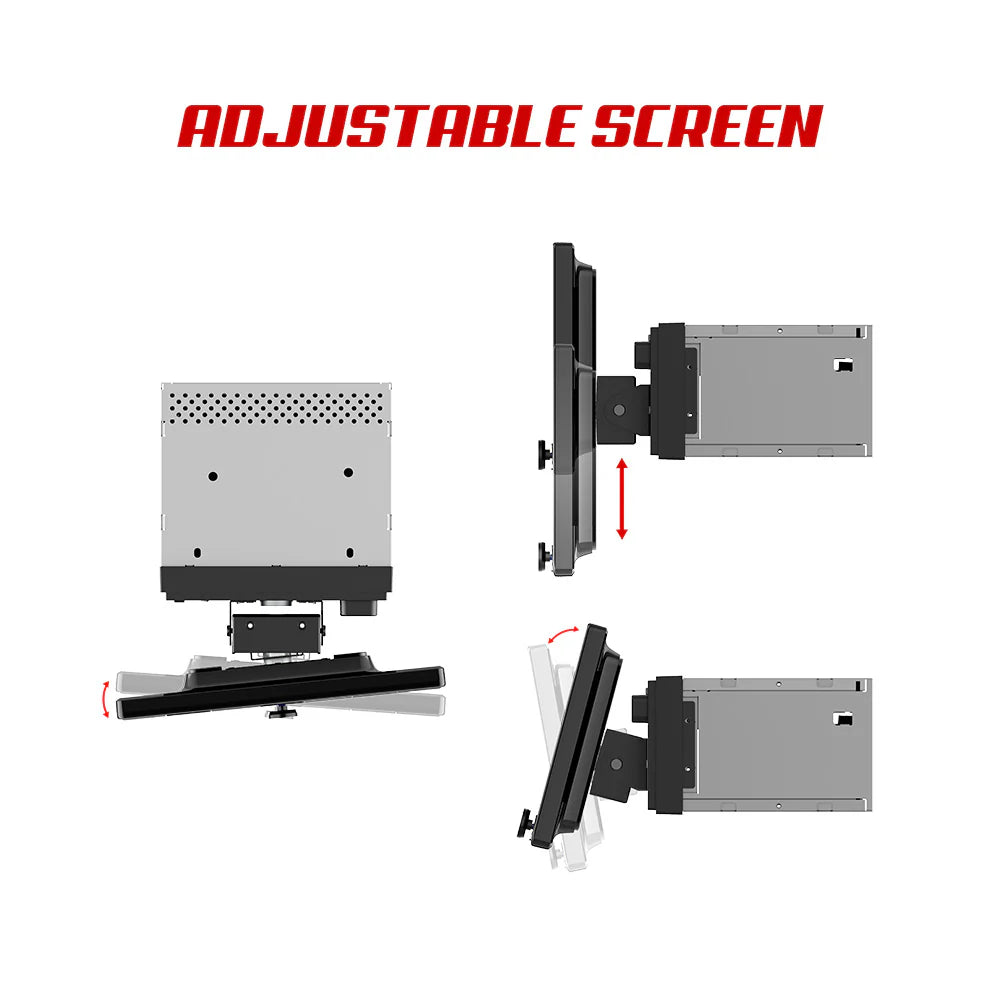 Power Acoustik CPAA70D10F 10" Floating DVD Multimedia Head Unit (CarPlay/Android Auto)