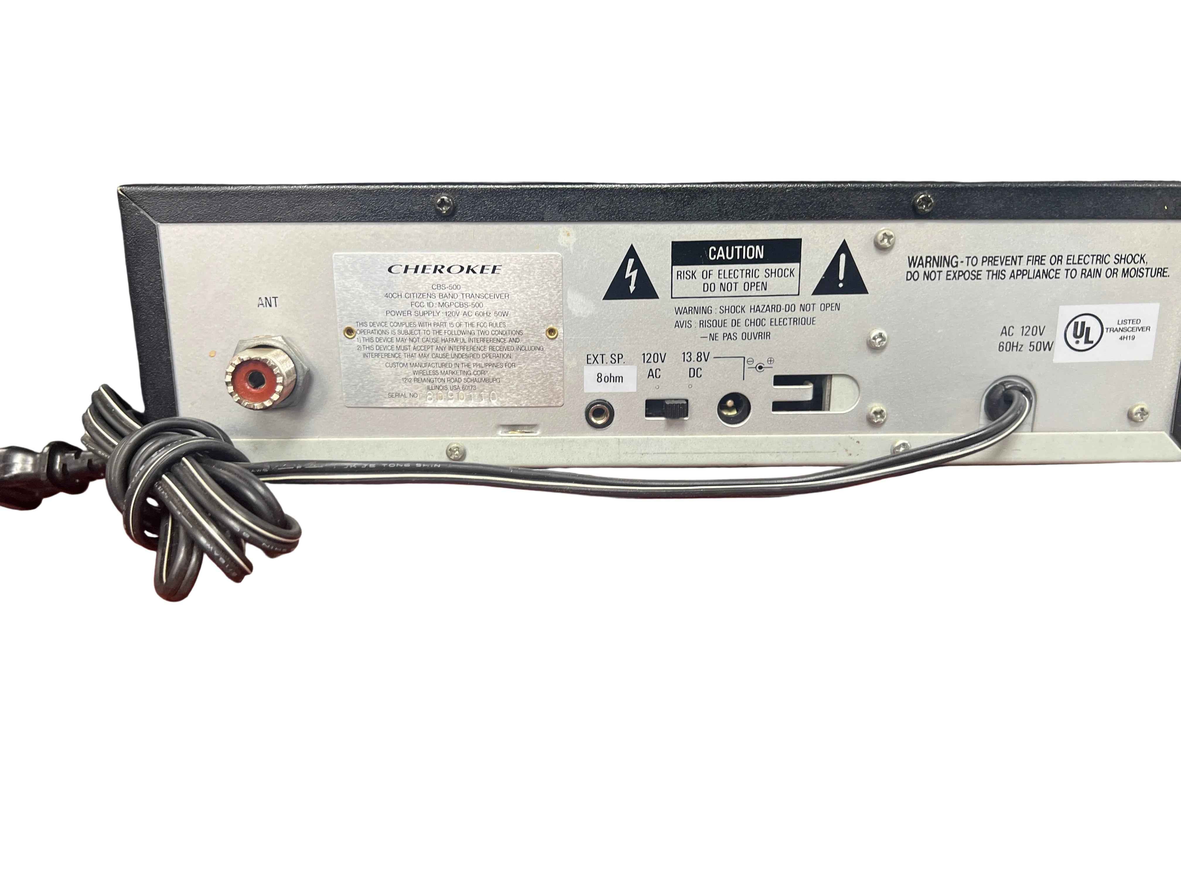 Cherokee CBS-500 Base Radio (Pre-Owned)