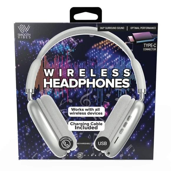 TYPE-C Wireless Lightweight Headphones WHITE