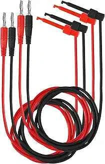 DIANN 4pcs Banana Plug to Test Hook Clips
