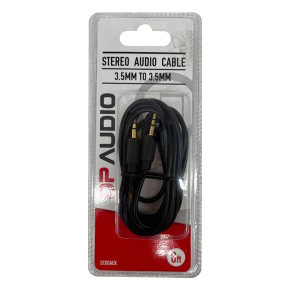 DP Audio 6 Foot 3.5mm Stereo Auxiliary Audio Cable