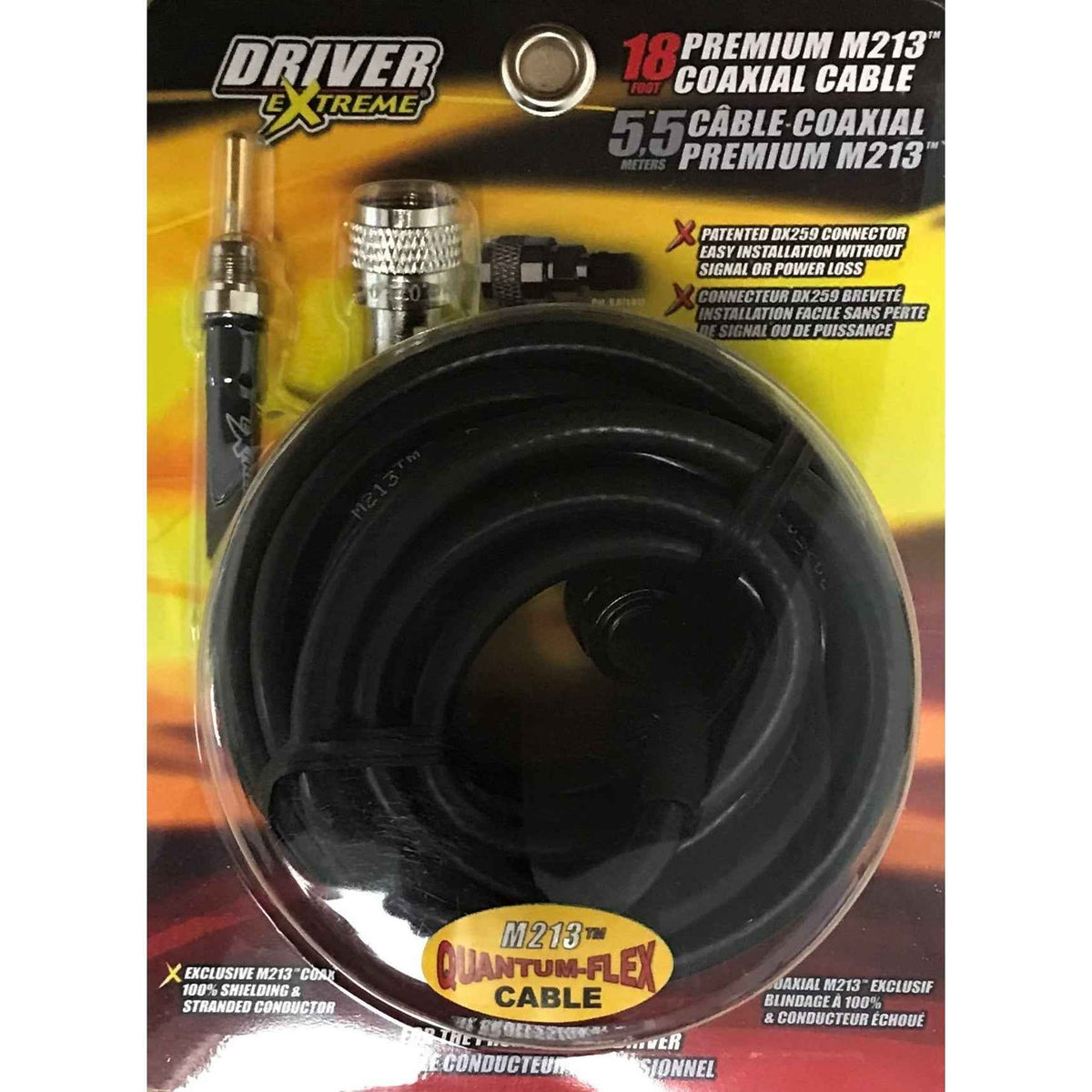 Drive Rx Cable Driver Extreme DRX-1518 – 18ft RG213 Coax Cable – TekShack