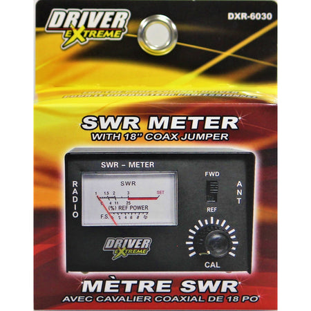 Driver Extreme SWR Meter with 18-Inch Coax Cable