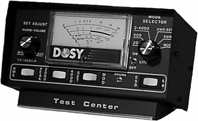 Dosy CB Ham Radio SWR Watt Meter TC-4001P Test Center