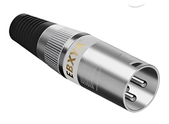 EBXYA XLR, 3 Pins Male Microphone Audio Cable Connector 1 Pack WHITE