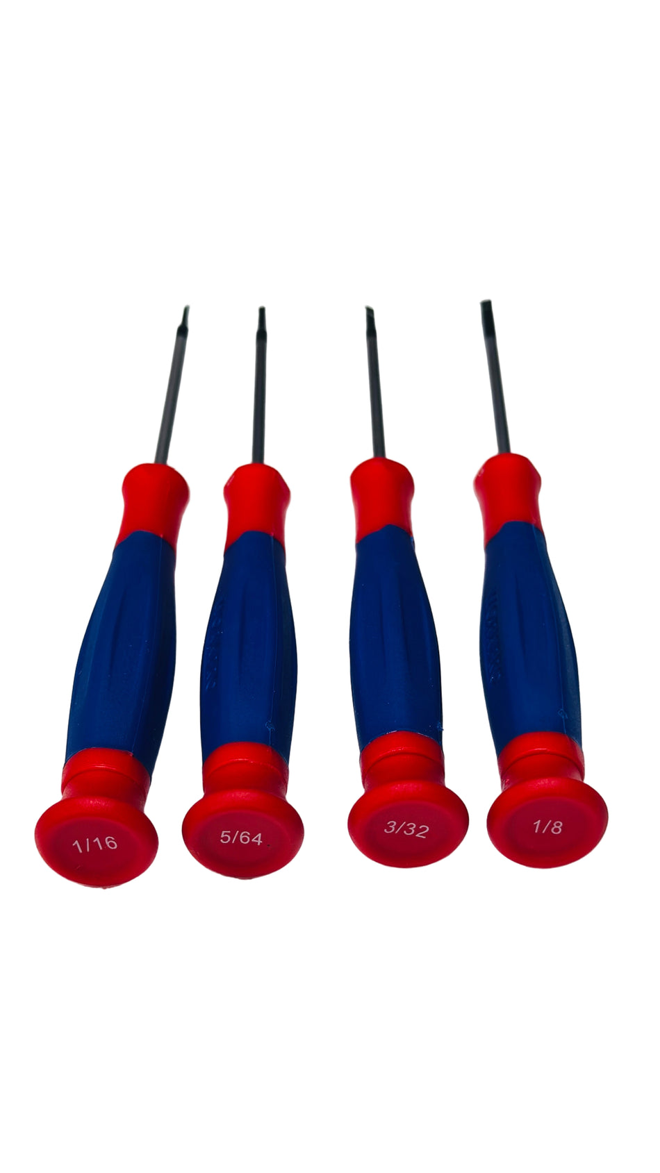 WorkPro Precision Screwdriver Set 4PCS Slotted screwdriver: 1/16", 5/64", 3/32", 1/8"