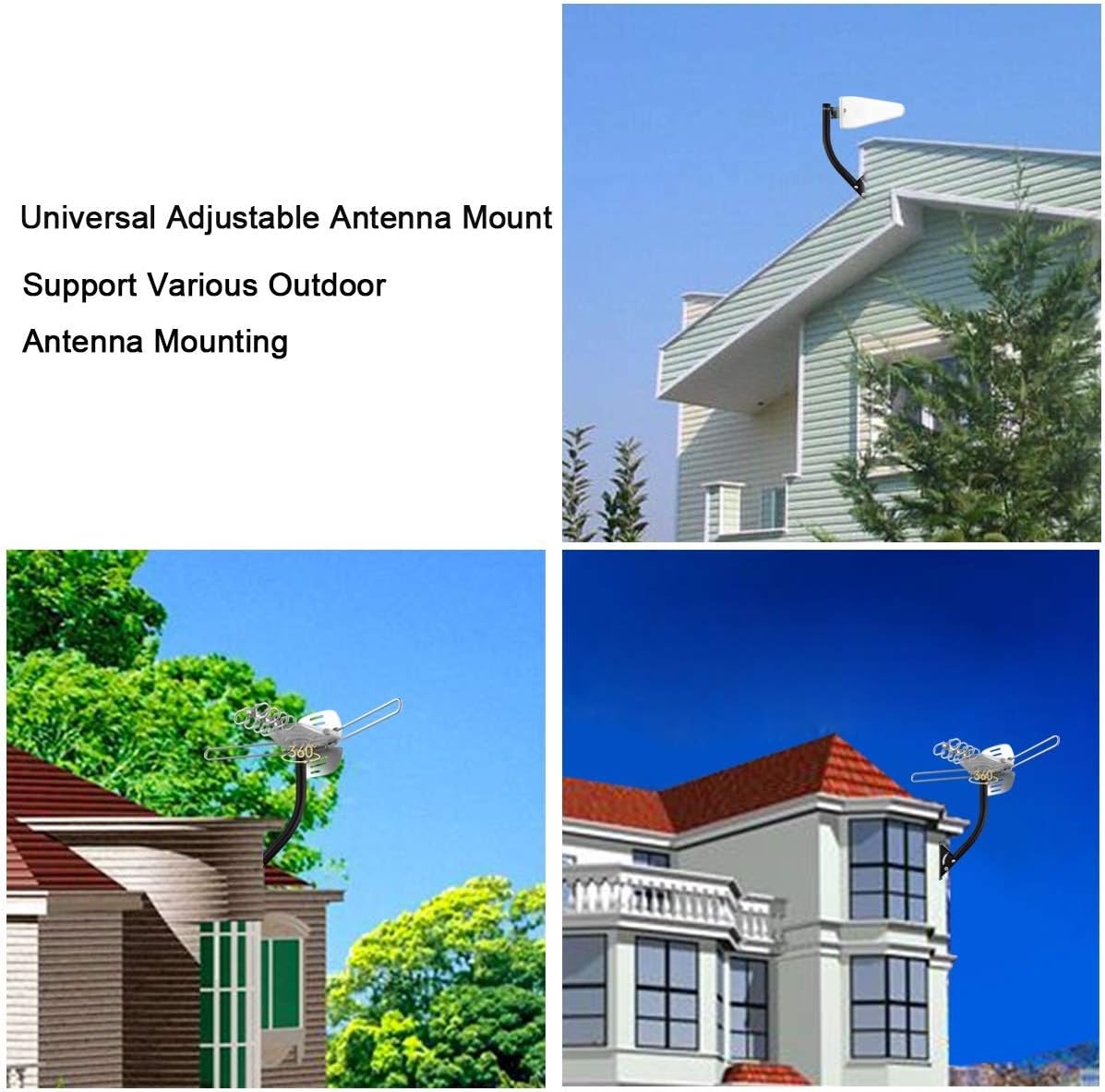 Attic Adjustable Weatherproof Outdoor TV Antenna Mounting Pole