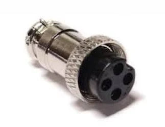 Ham/CB/Audio 4-Pin Female Mic Connector 274-001A