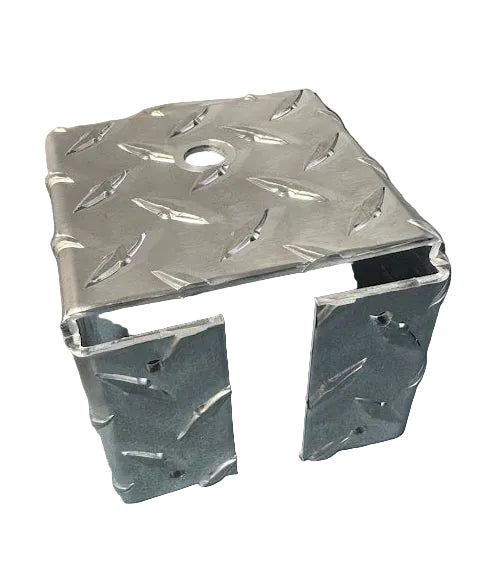 Diamond Plate 1/2 Inch Hole For Pickup Trucks & Jeeps, Box Mount for CB Radio Antenna