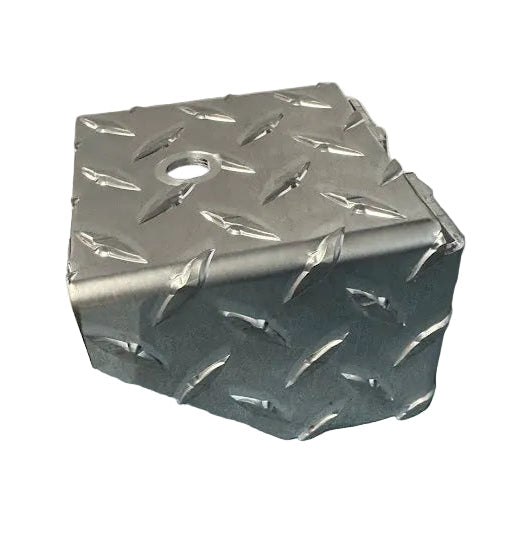 Diamond Plate 1/2 Inch Hole For Pickup Trucks & Jeeps, Box Mount for CB Radio Antenna