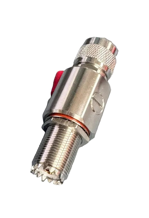 Adaptor Female to Male Lightning Arrestor with Ground - PL259 Connector