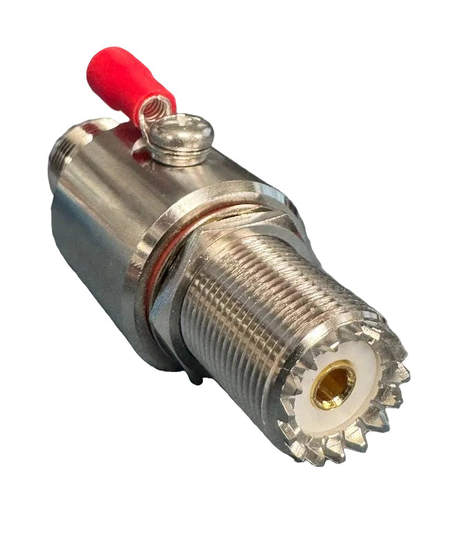 N Female to UHF Female SO-239 w/ Ground for Coaxial Connector Adapter